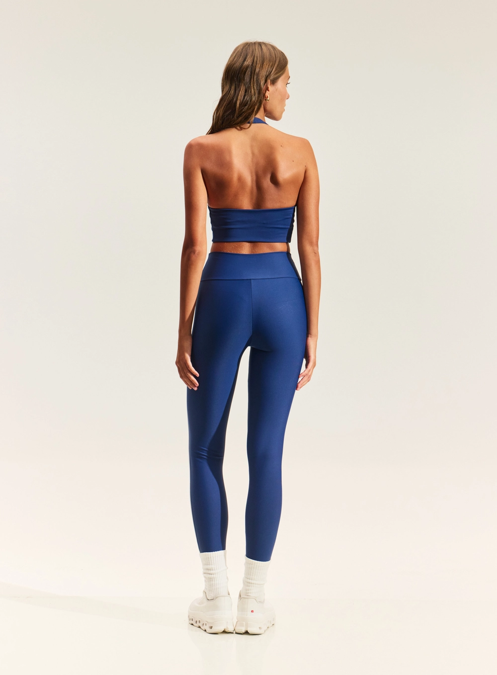 Top Cropped Feminino Frente Única Azul
