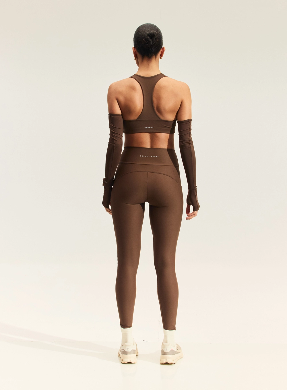 Top Nadador Feminino Sport Slim Marrom