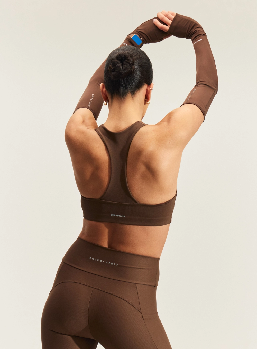 Top Nadador Feminino Sport Slim Marrom