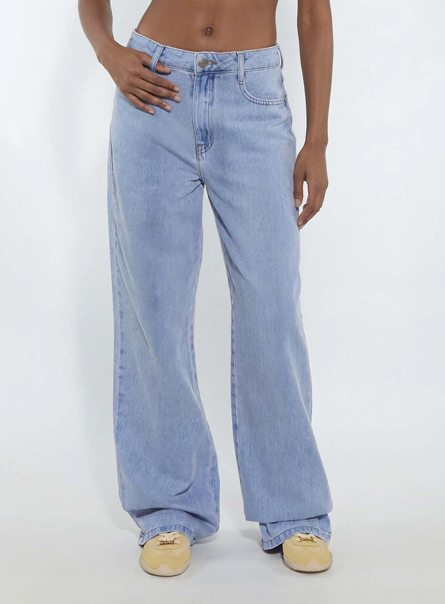 Calça Jeans Feminina Wide Leg Índigo 3