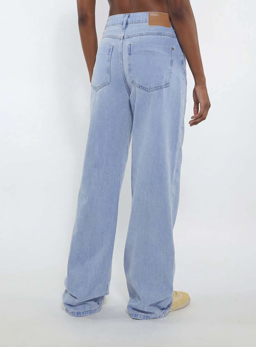 Calça Jeans Feminina Wide Leg Índigo 4
