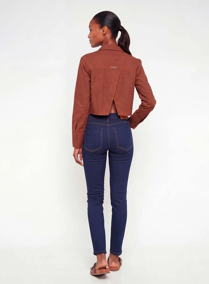 Calça Jeans Feminina Skinny Média Índigo 2