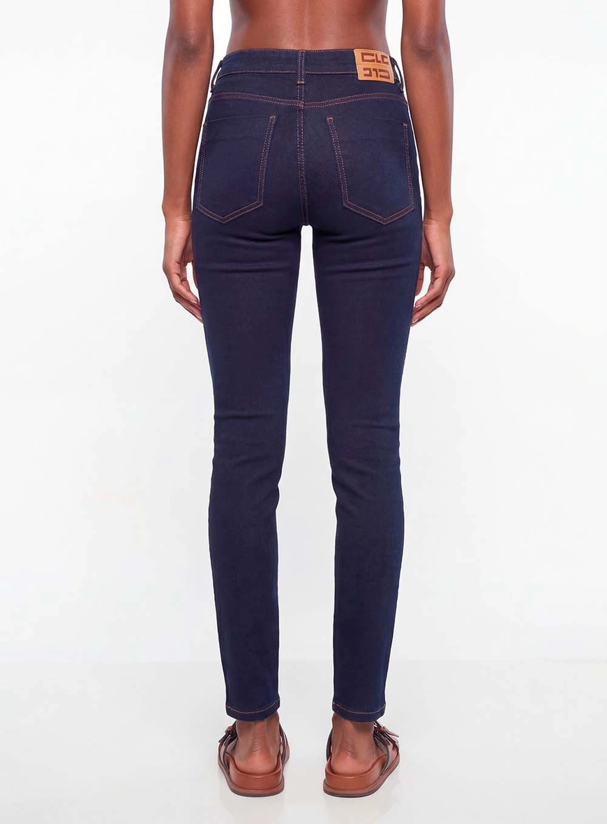 Calça Jeans Feminina Skinny Média Índigo 4