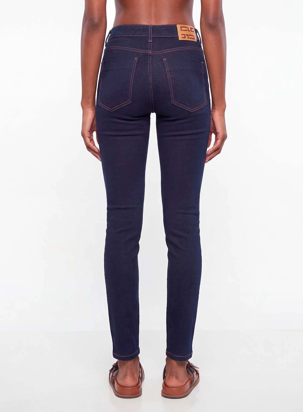 Calça Jeans Feminina Skinny Média Índigo 4