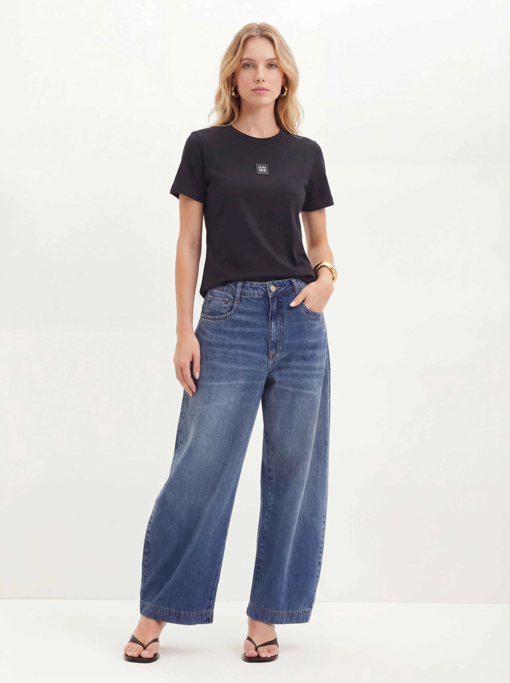 Camiseta Feminina Comfort Básica Preto 1