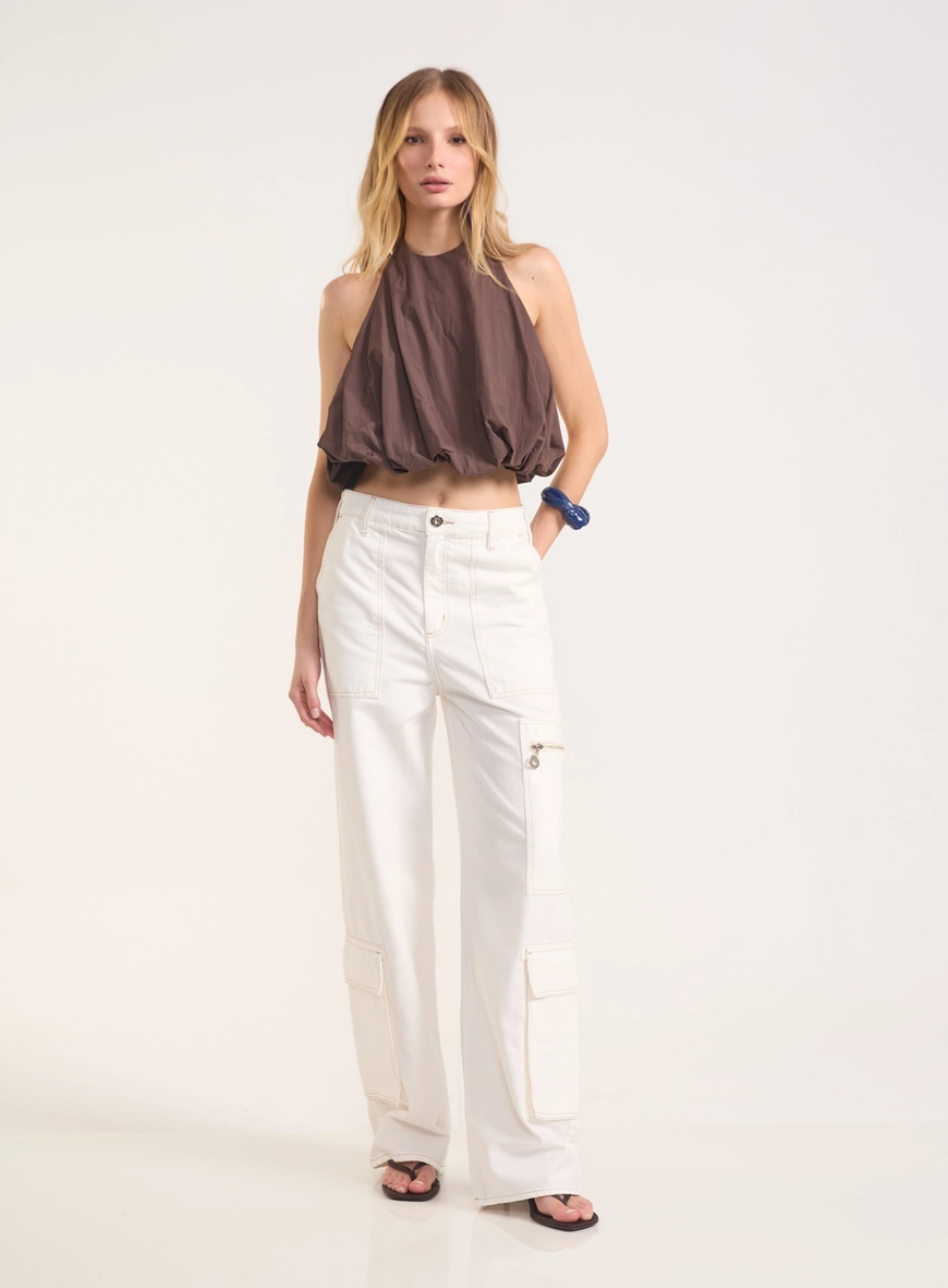 Blusa Feminina Costas Abertas Com Amarração