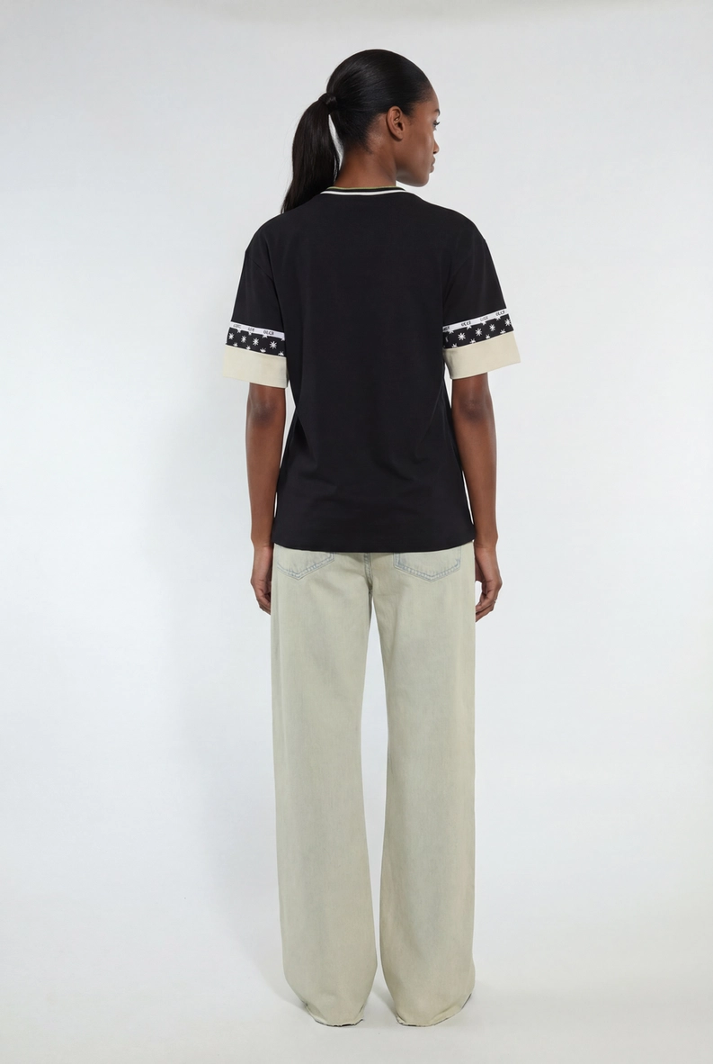 Calça Jeans Feminina Baggy Com Aplicação Índigo 2
