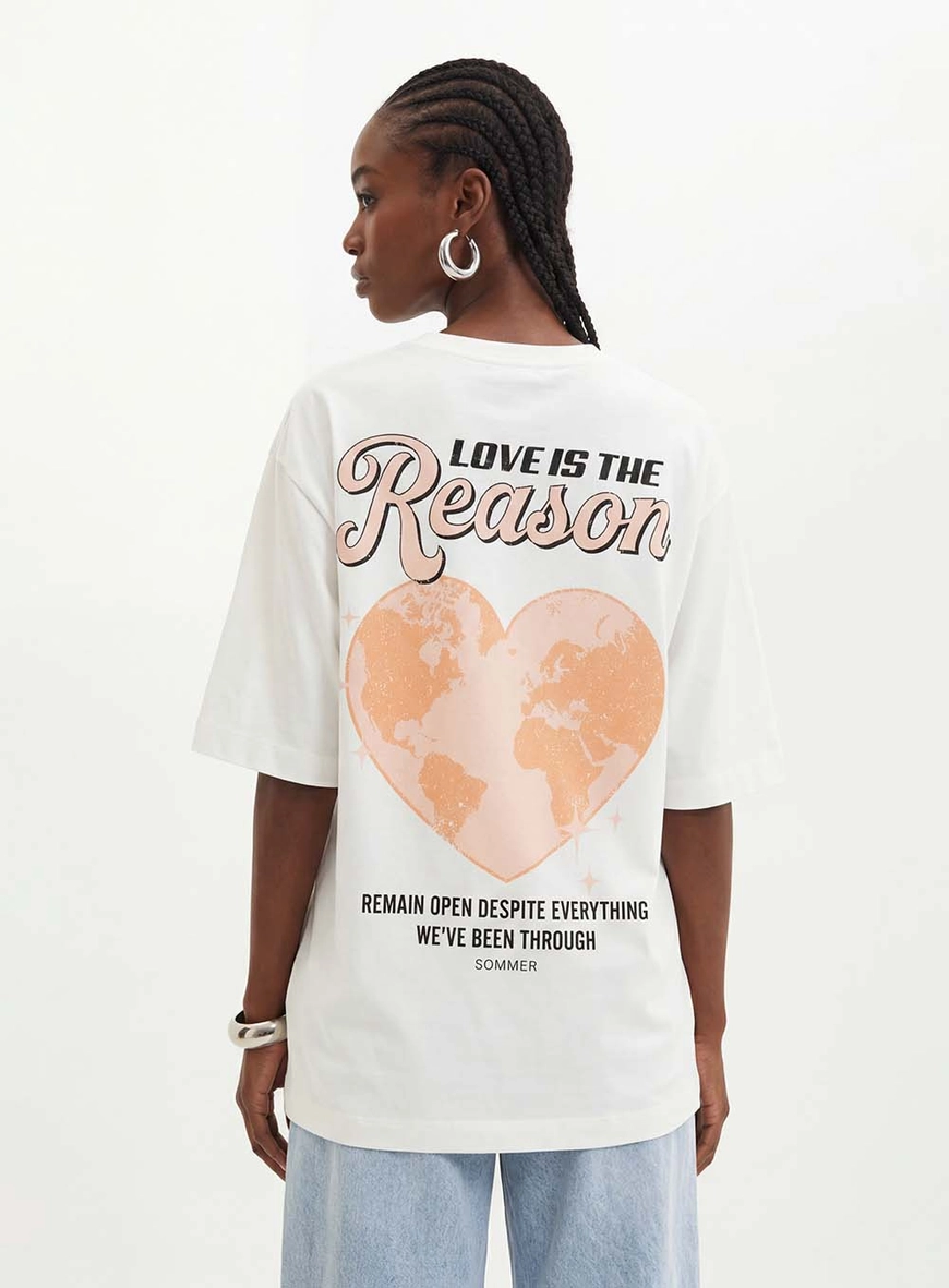Camiseta Feminina Com Estampa - Loose Off Shell 2