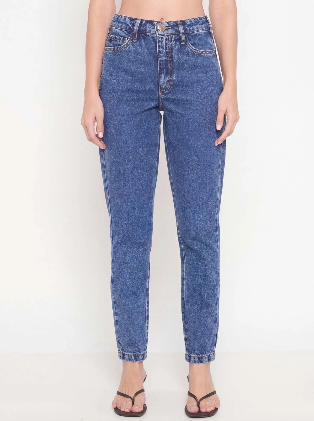 Calça Jeans Feminina Mom Índigo 3