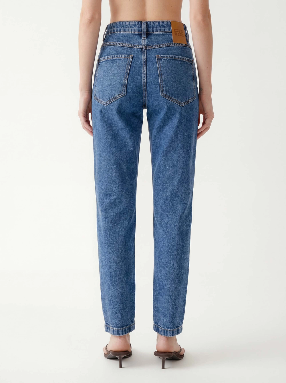 Calça Jeans Feminina Mom Índigo 4