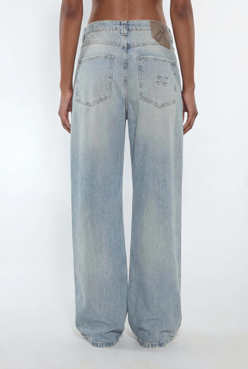 Calça Jeans Feminina Loose Fit Índigo 4