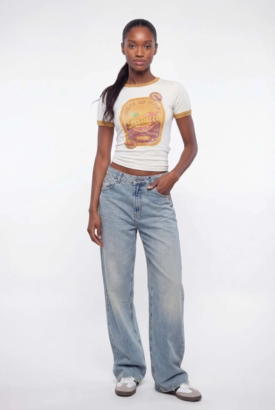 Calça Jeans Feminina Loose Fit