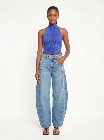 Calça Jeans Feminina Barrel