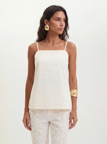 Blusa Feminina Com Alças Finas - Evasê