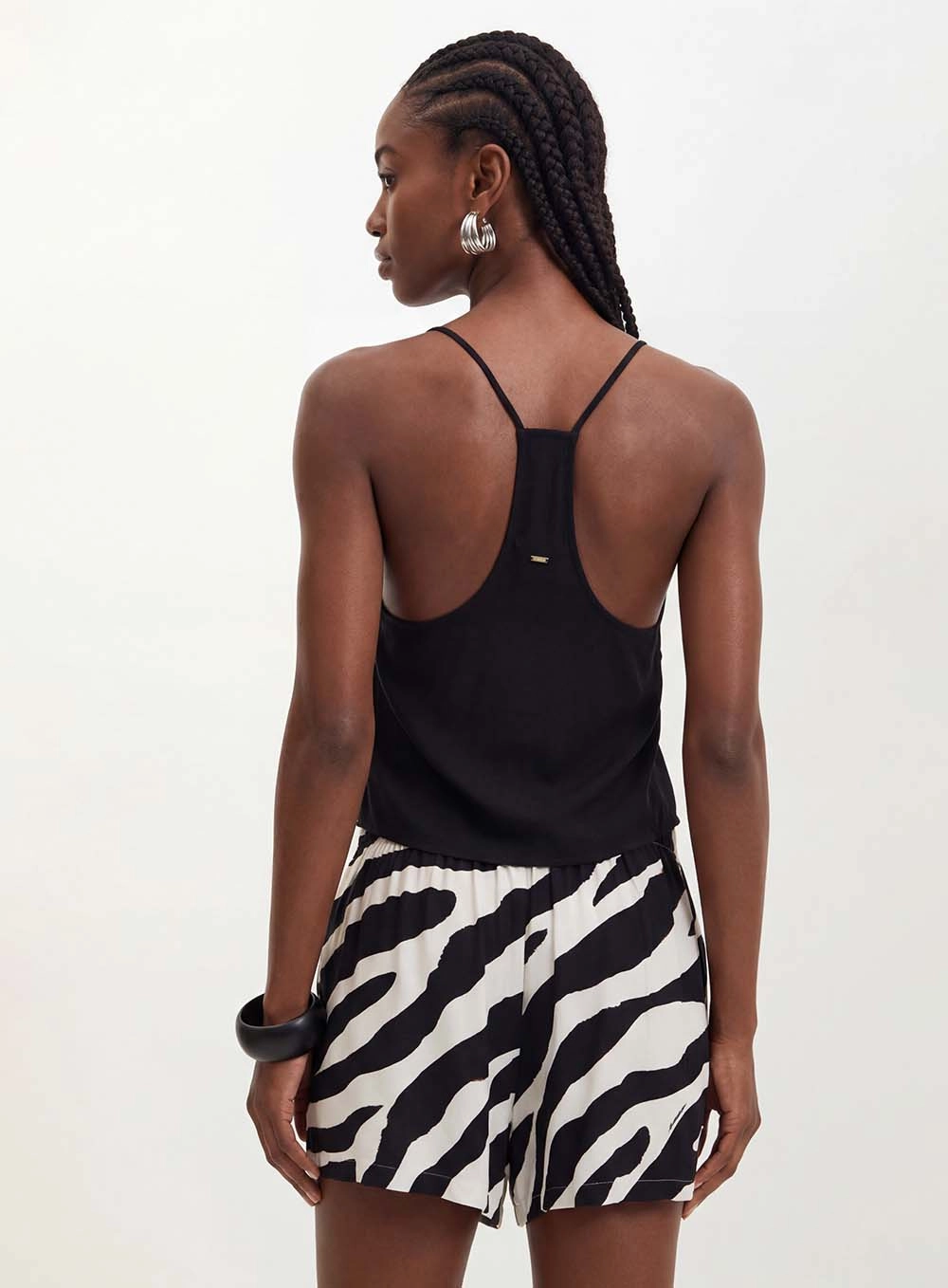 Blusa Feminina Com Alças Finas - Comfort Preto 2