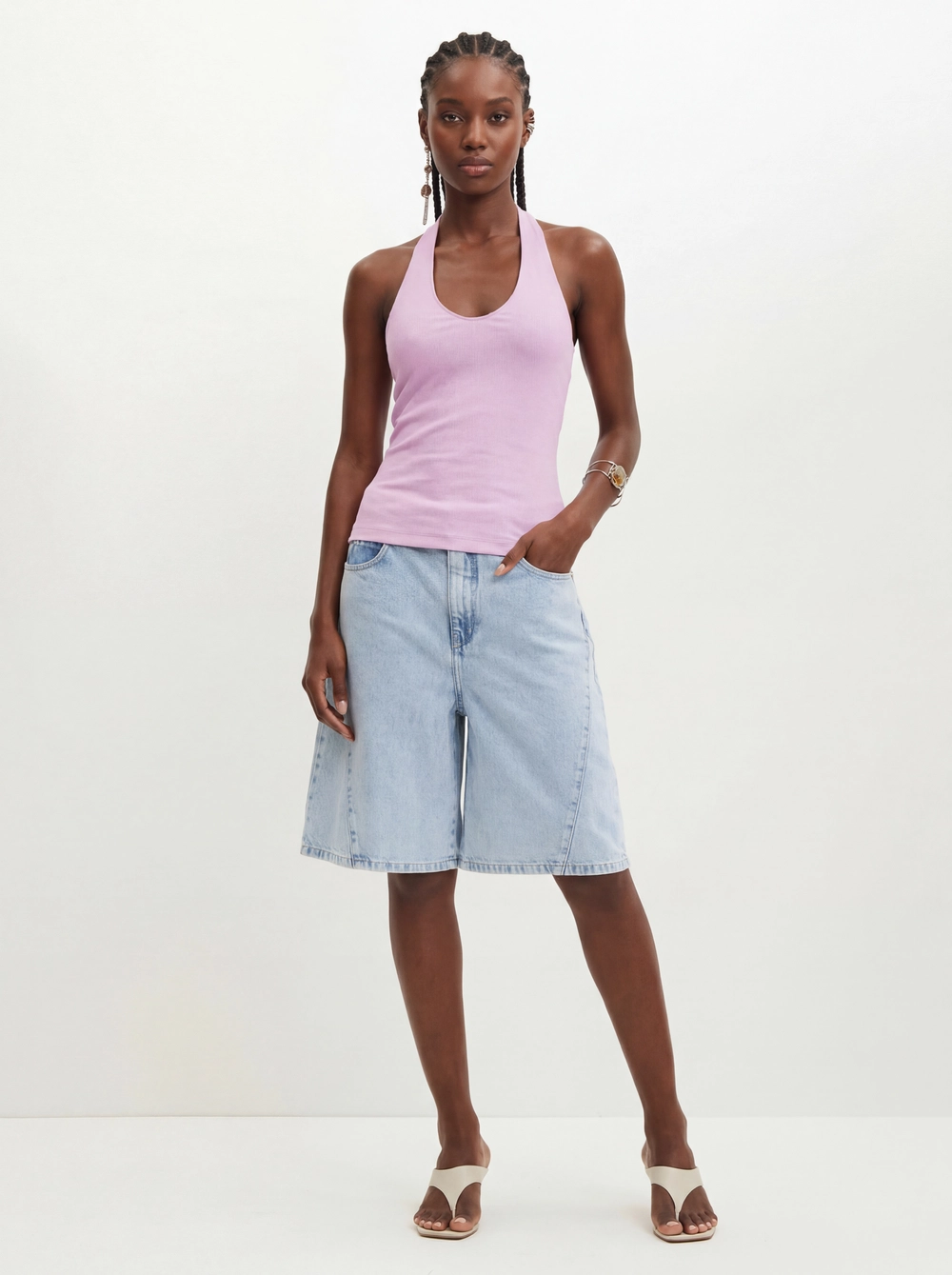 Blusa Feminina Frente Única - Slim Lilas 3