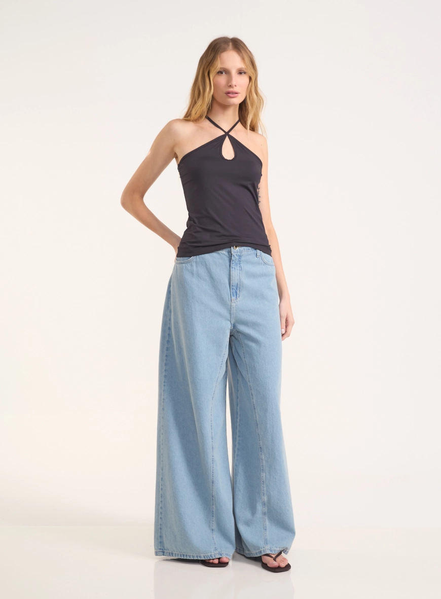 Regata Halter Urban Com Recorte Gota