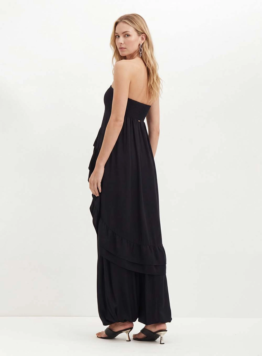Blusa Feminina Com Babados - Mullet Preto 2
