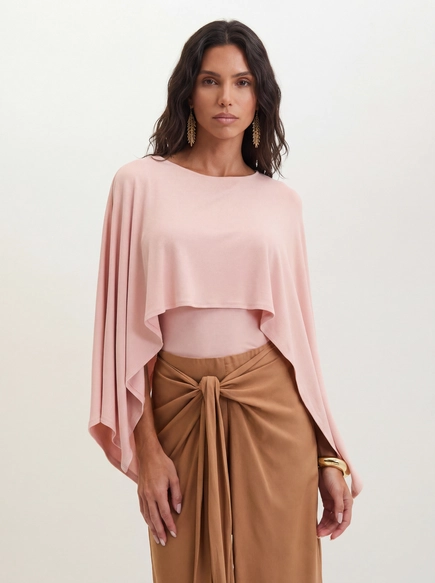 Blusa Feminina Com Sobreposição Fluida - Comfort