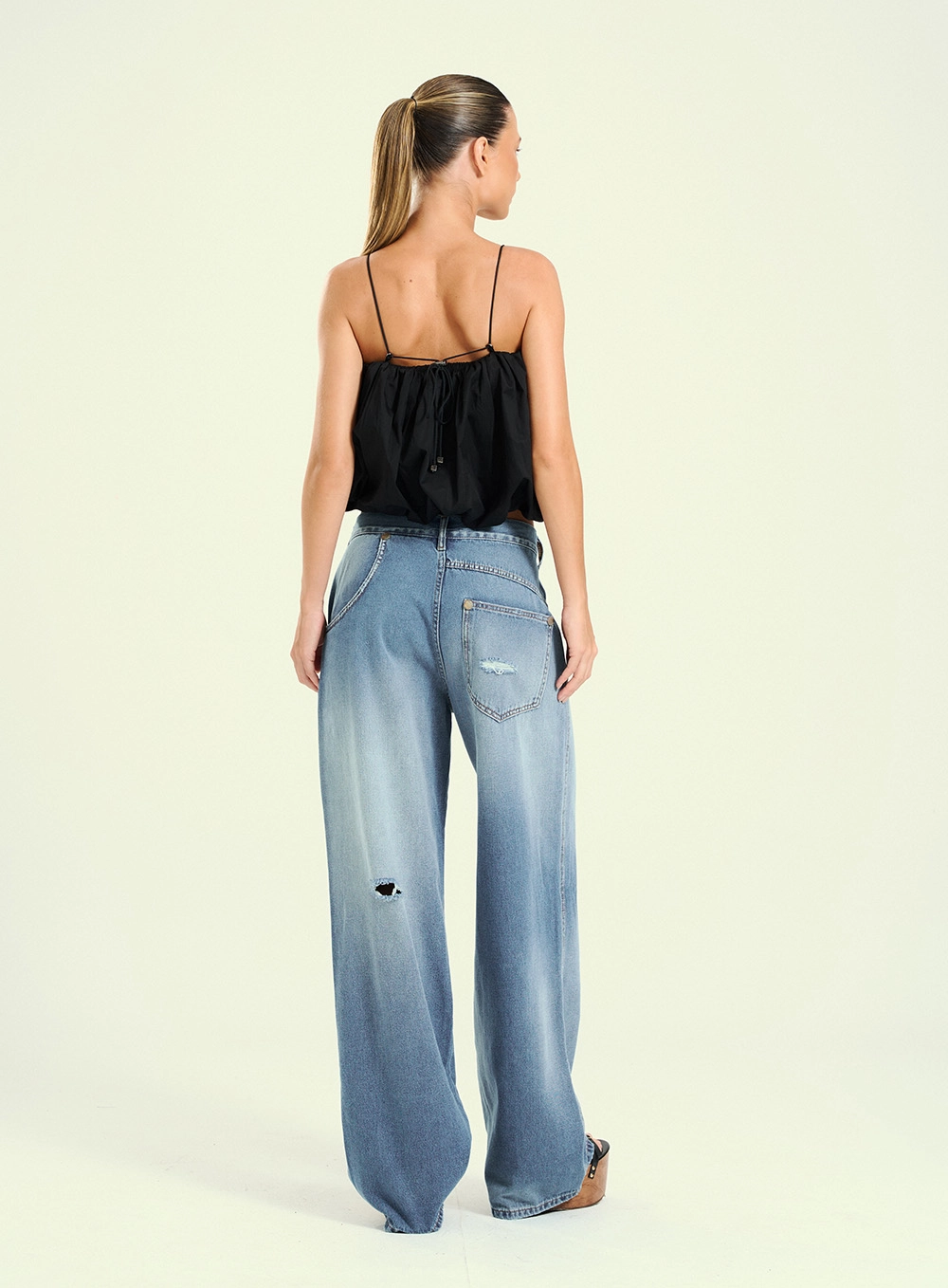 Calça Jeans Feminina Wide Leg - Lilian Índigo 2