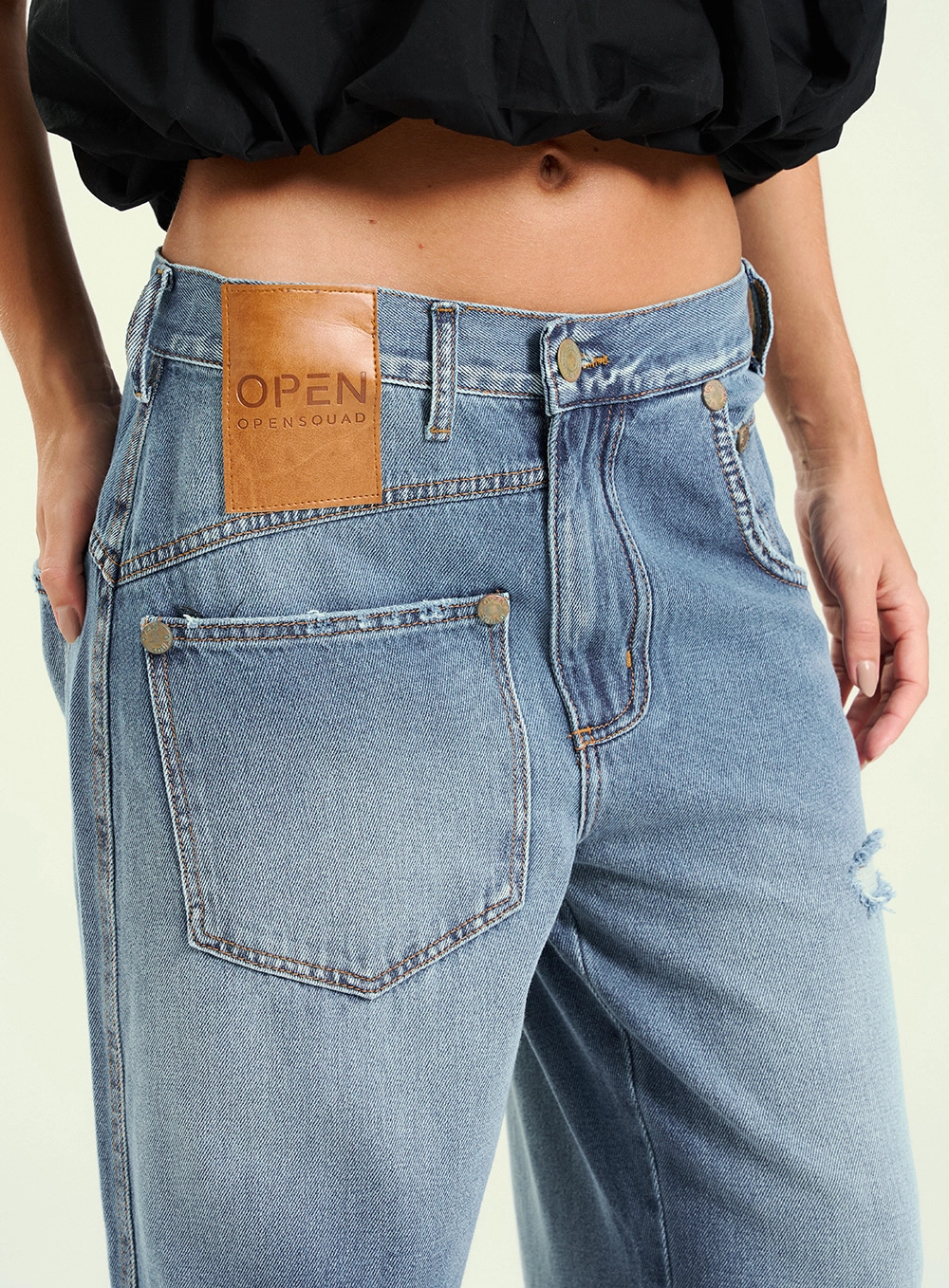 Calça Jeans Feminina Wide Leg - Lilian Índigo 3