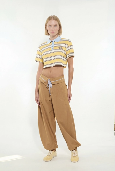 Calça Alfaiataria Ballon Cós Dobrado
