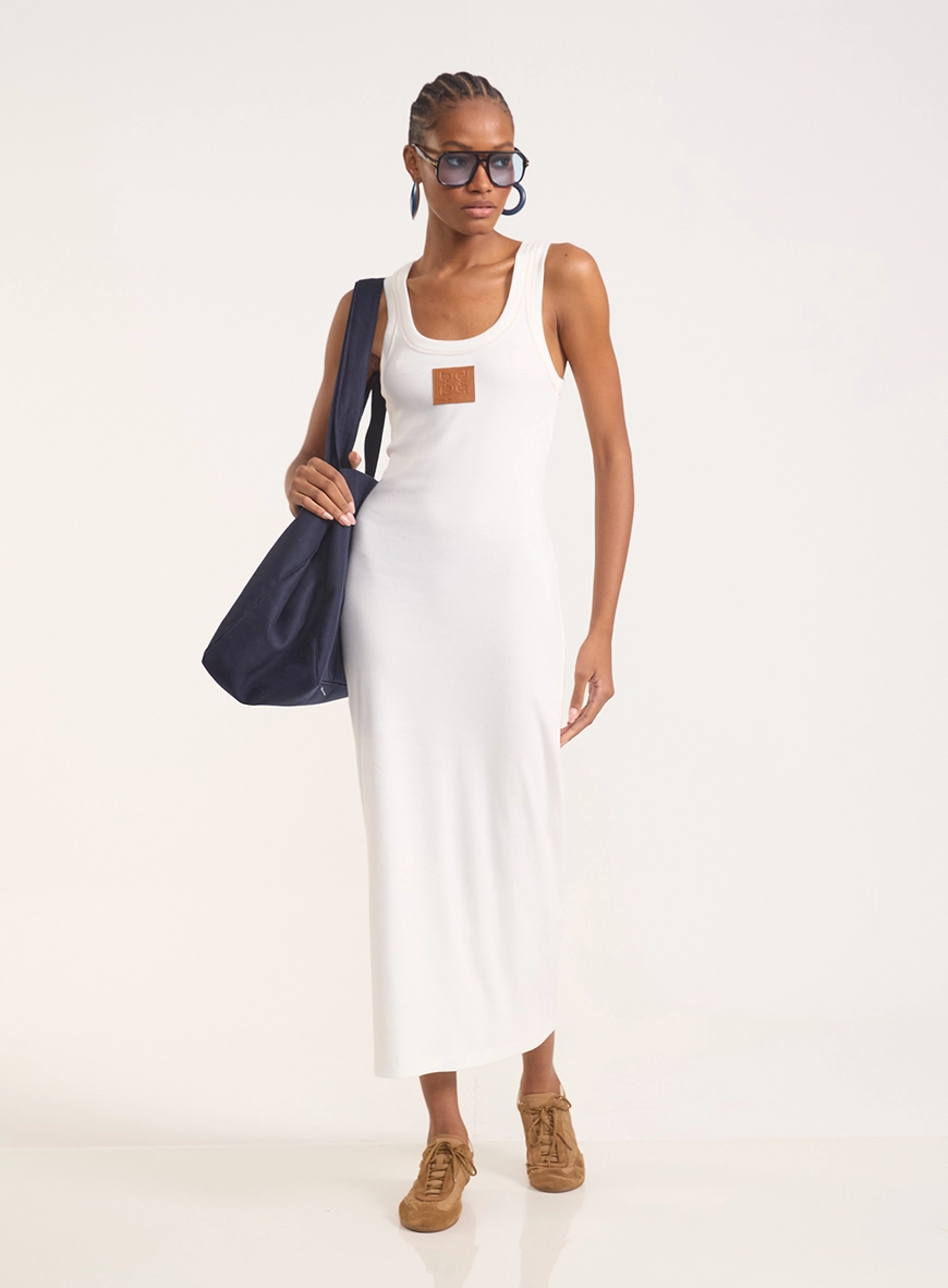 Vestido Midi Canelado Urban Patch
