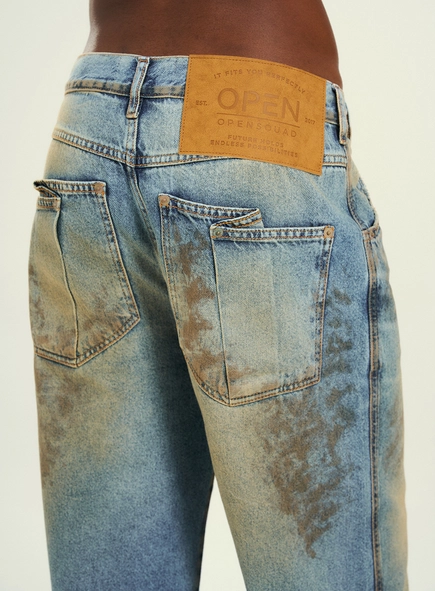 Calça Jeans Feminina Com Amarração - Kalifa