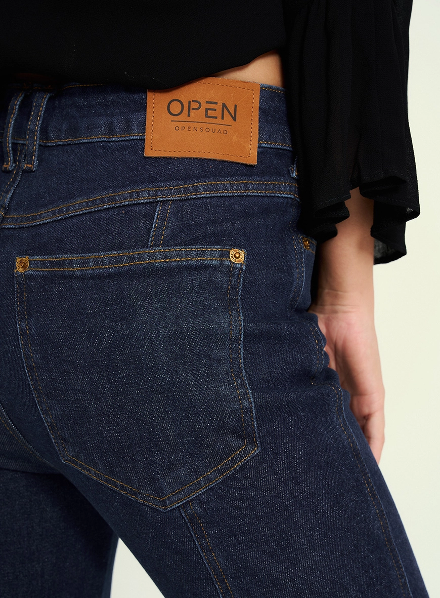 Calça Jeans Feminina Flare Duda Clean Índigo 3