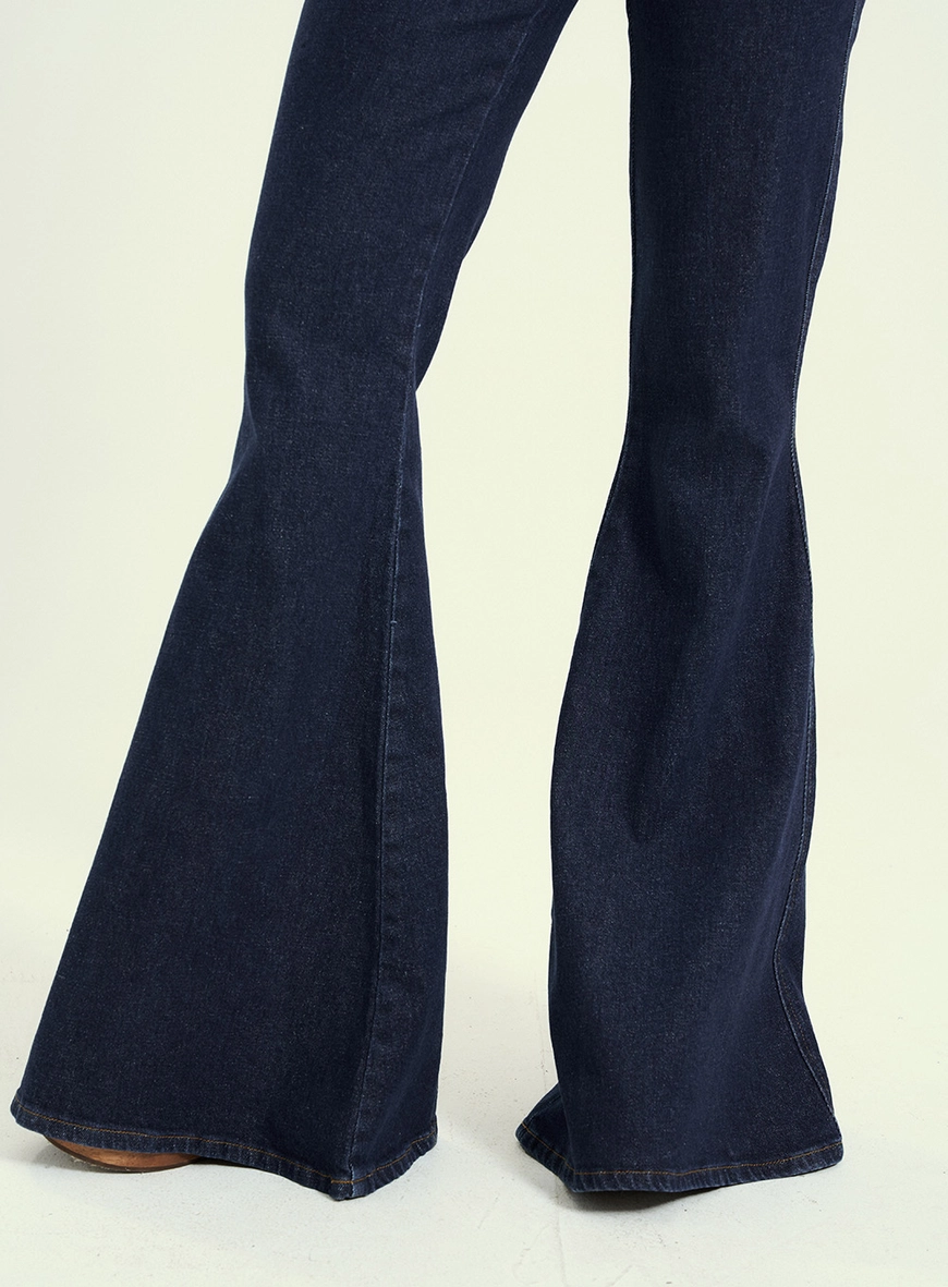 Calça Jeans Feminina Flare Duda Clean Índigo 5
