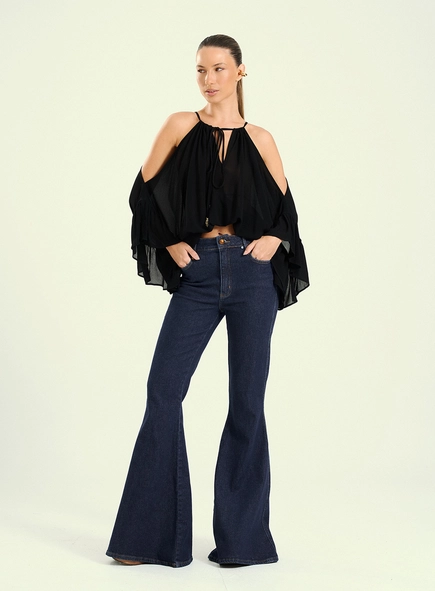 Calça Jeans Feminina Flare Duda Clean