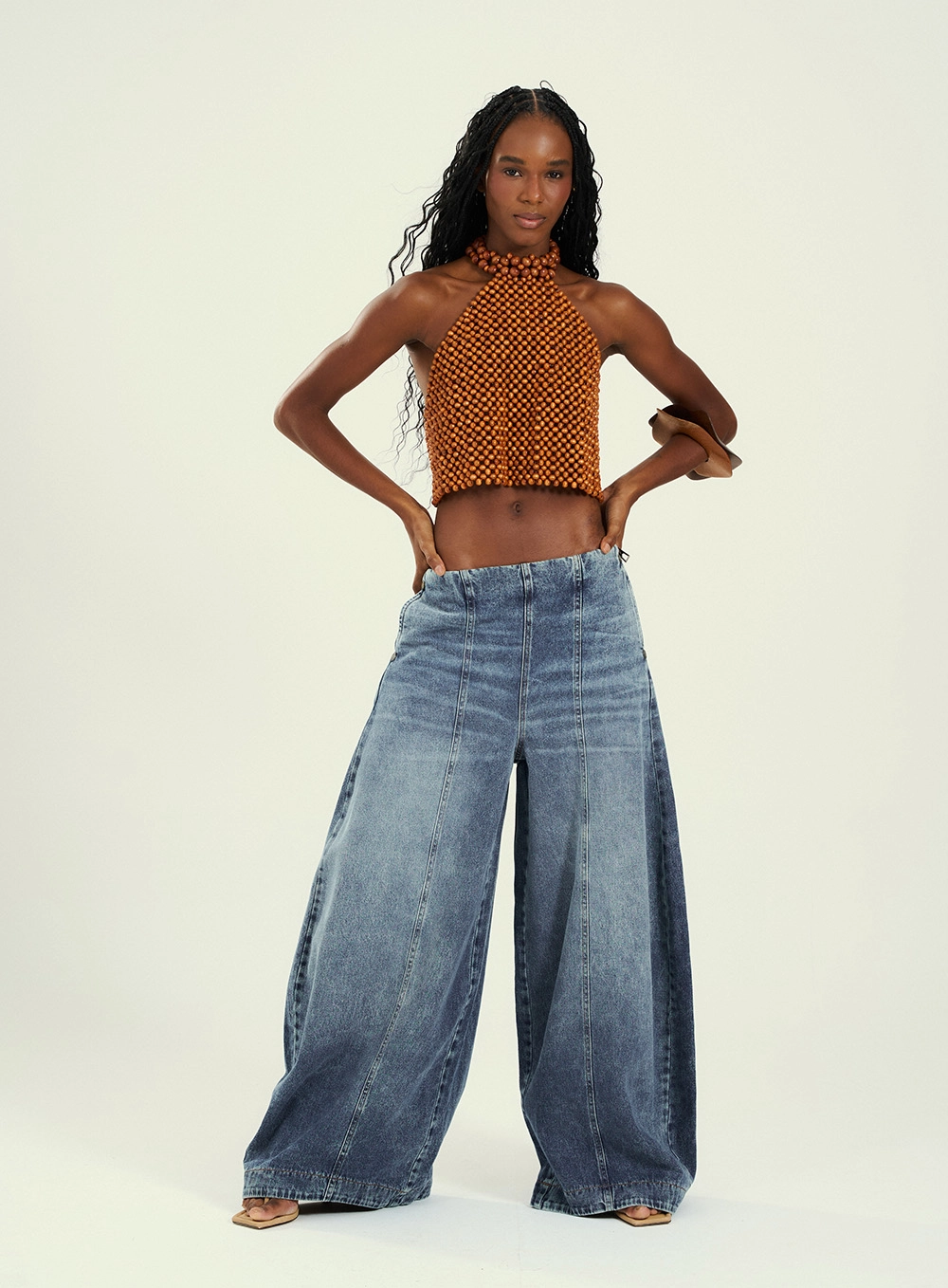 Calça Jeans Feminina - Wide Leg Índigo 5