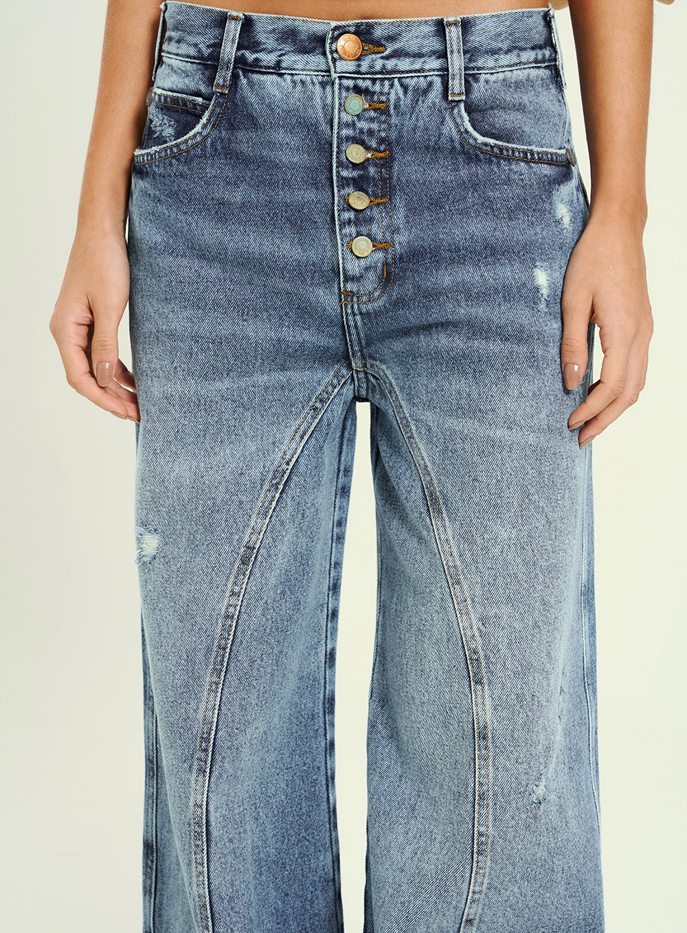 Calça Jeans Feminina Wide Leg Índigo 3