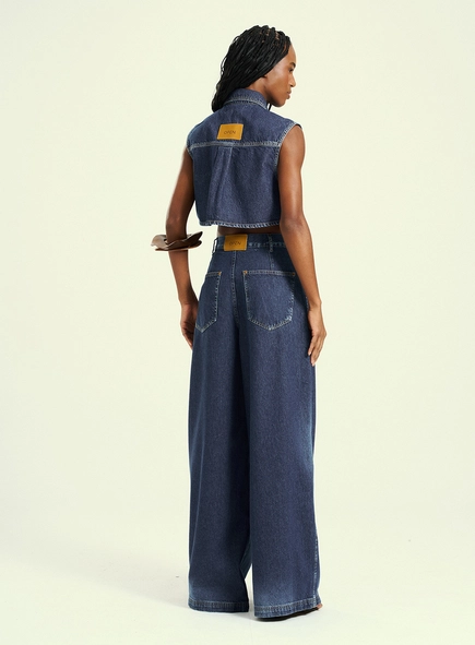Calça Jeans Feminina Wide Leg - Novara
