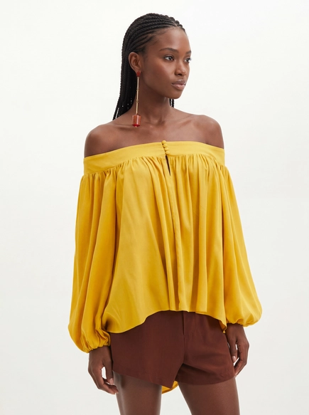 Blusa Feminina Ombro A Ombro - Godê