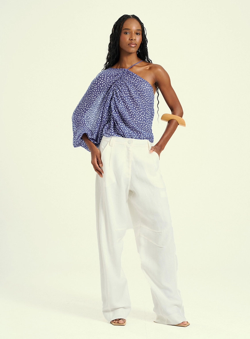 Calça Feminina Wide Leg De Alfaiataria Off Shell 1