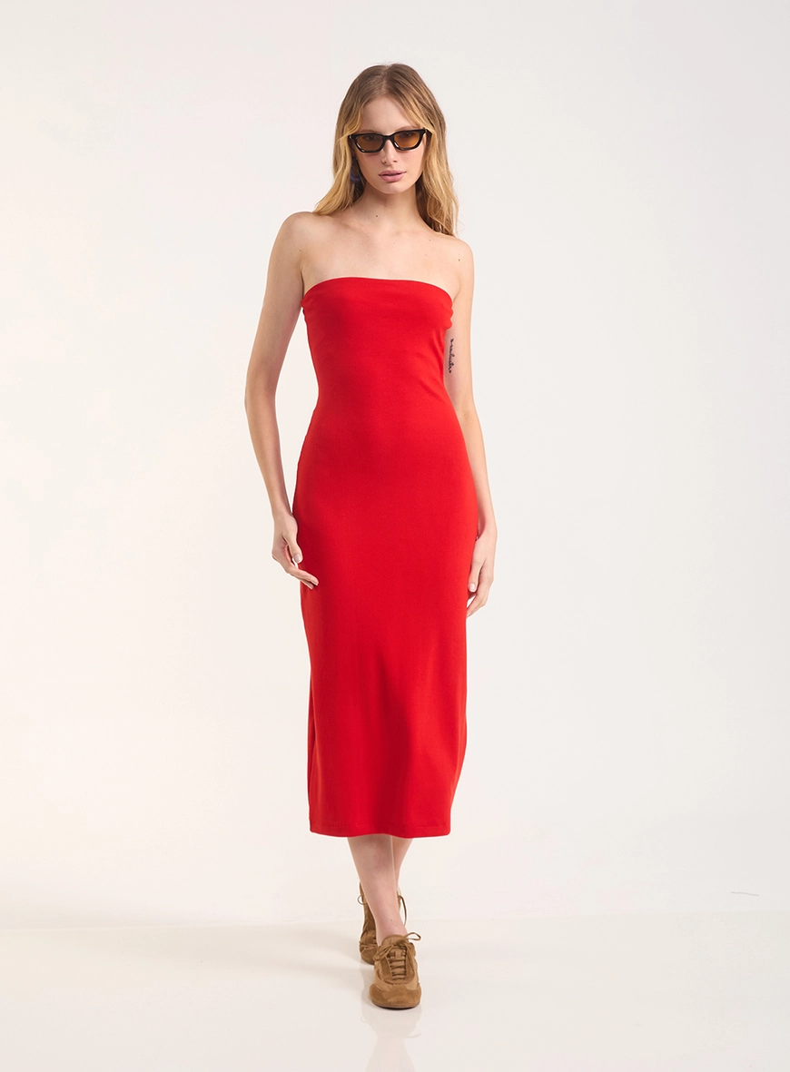 Vestido Midi Tomara Que Caia