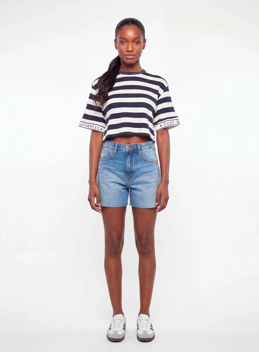 Short Jeans Mom Índigo 1