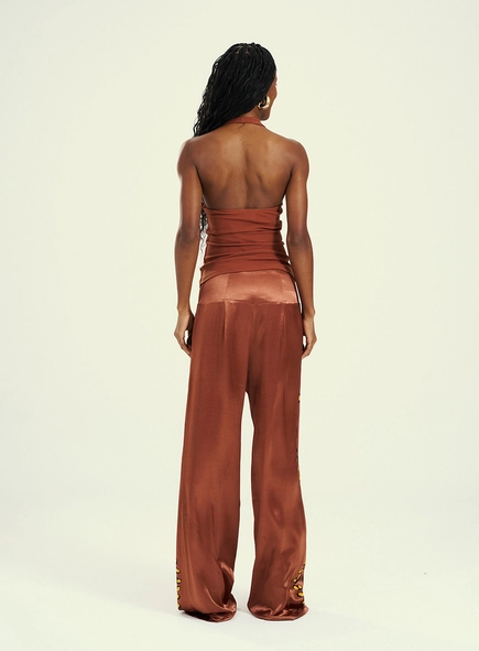 Calça Feminina Pantalona Animal Print