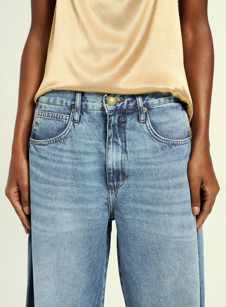 Calça Feminina Wide Leg Jeans - Lilian Índigo 3