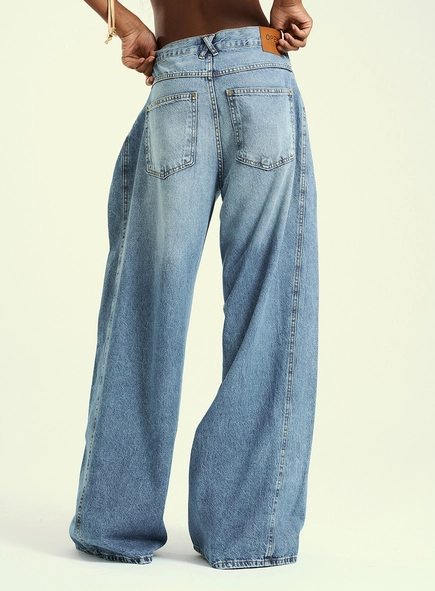 Calça Feminina Wide Leg Jeans - Lilian
