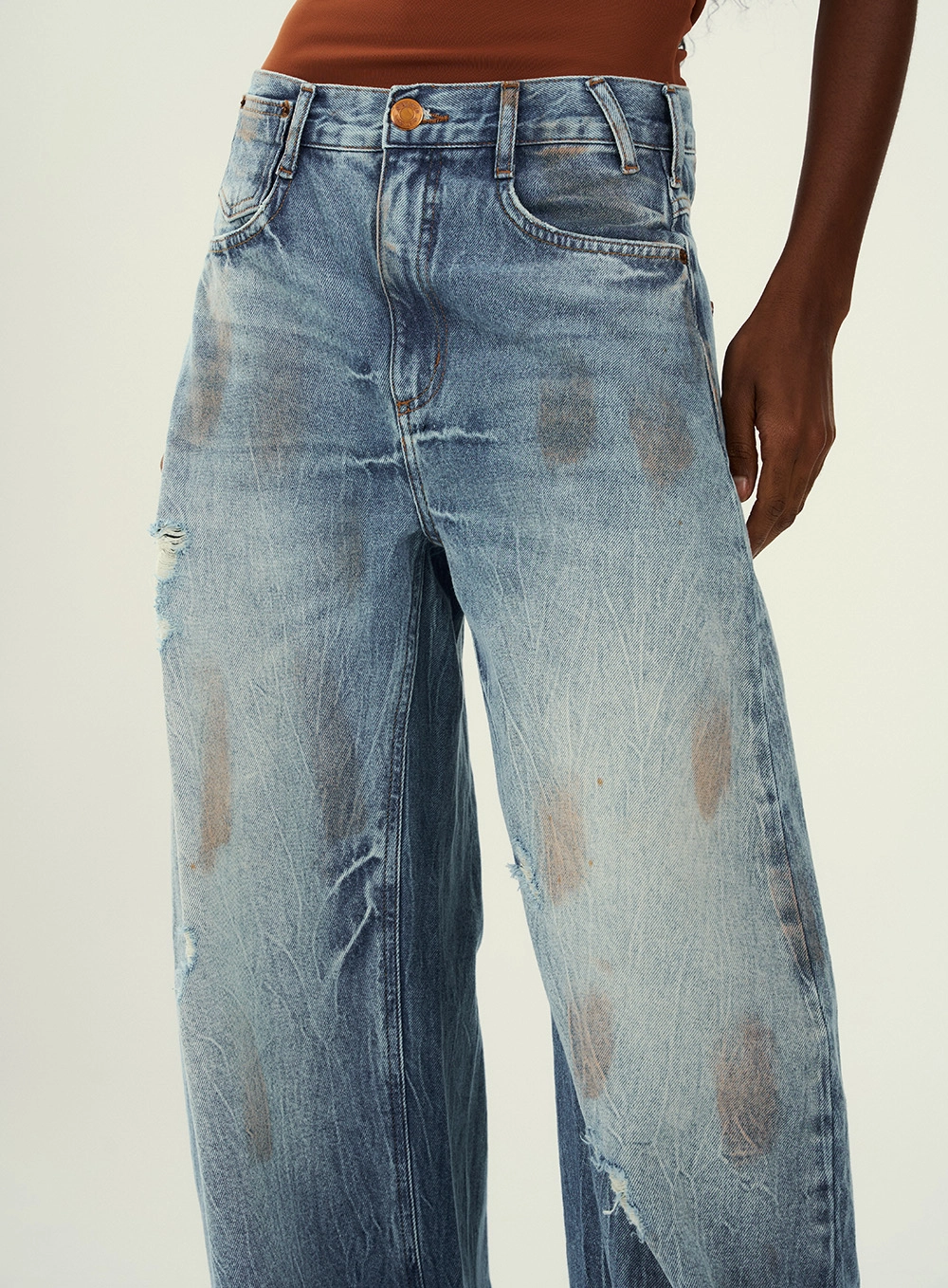 Calça Feminina Ballon Jeans Índigo 3
