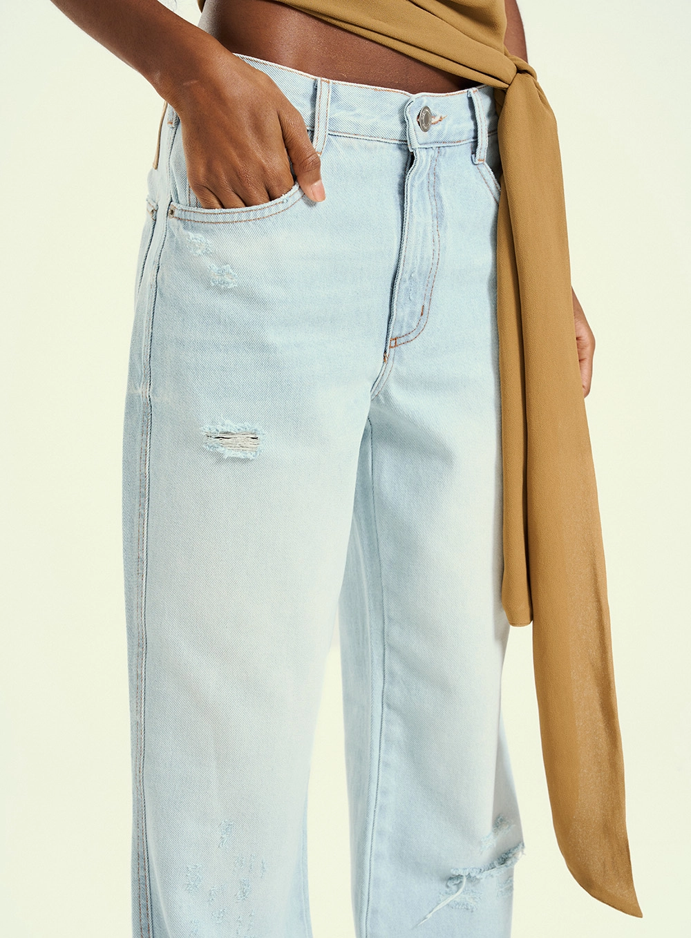 Calça Feminina Wide Leg Jeans Icon Índigo 3