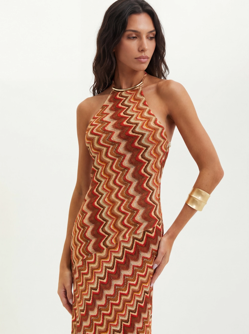 Vestido Longo Estampado Com Amarração - Slim Estampados 4
