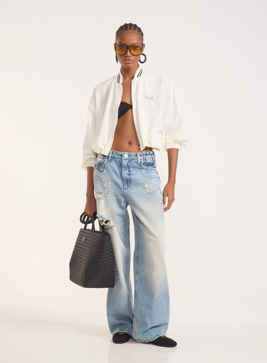 Casaco Bomber Feminino Com Detalhes