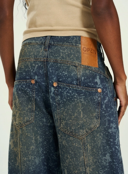 Calça Feminina Pantalona Jeans Monumental