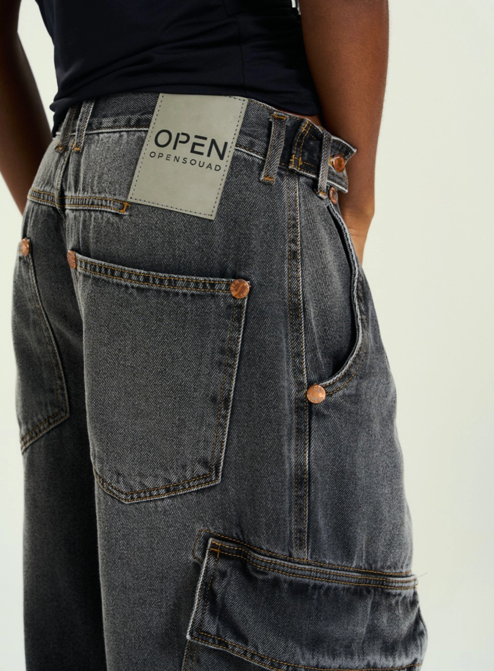 Calça Feminina Jeans Basic Comfort Indigo Preto 5