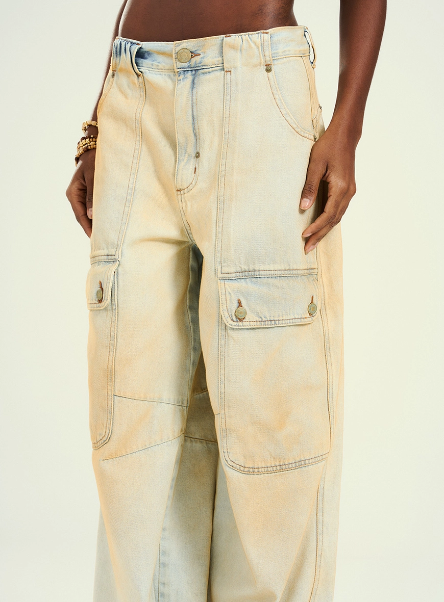 Calça Feminina Jeans De Silhueta Balonê Índigo 3