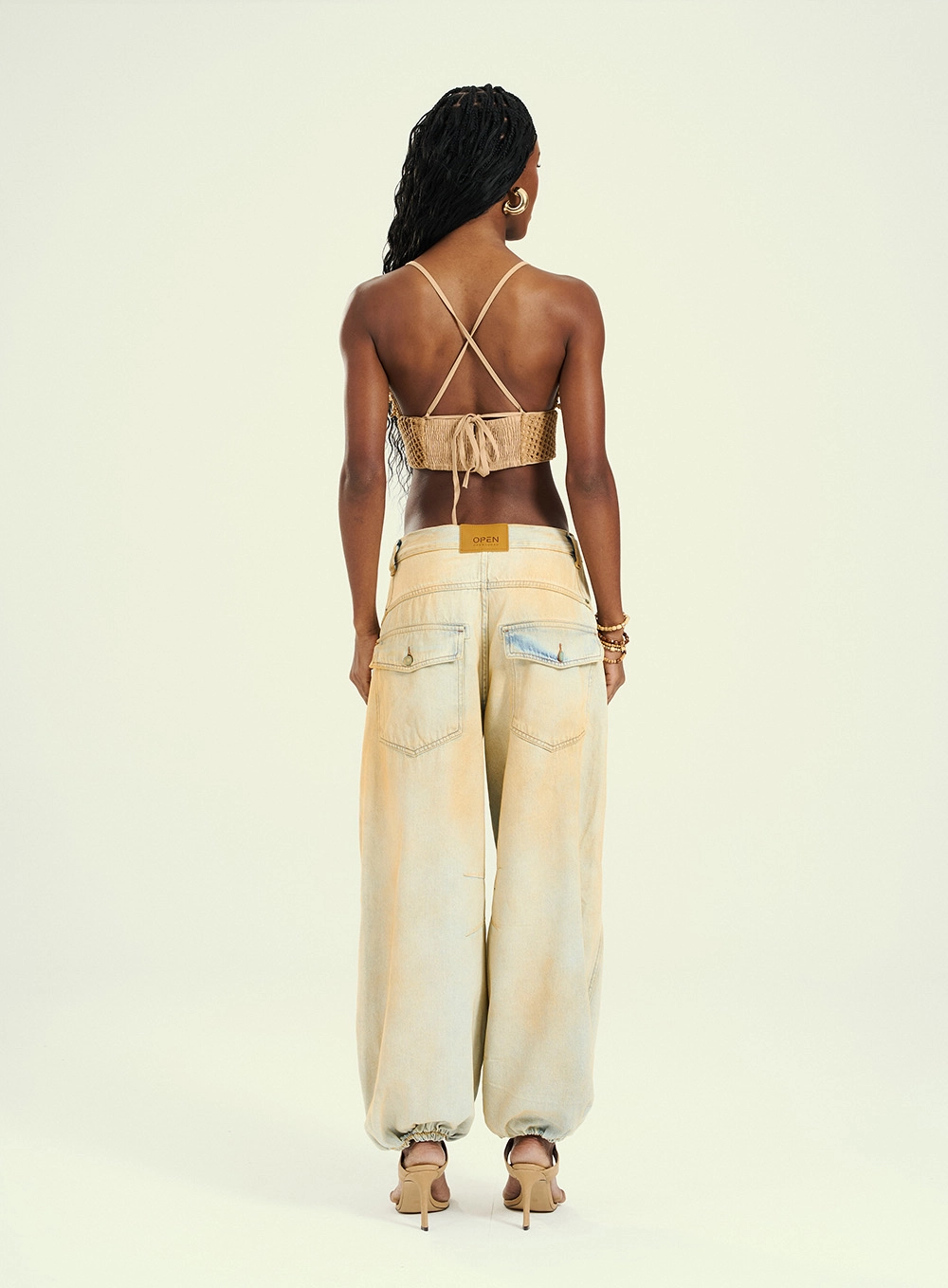 Calça Feminina Jeans De Silhueta Balonê Índigo 2