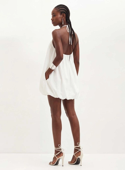 Vestido Frente Única Com Bolsos - Balonê